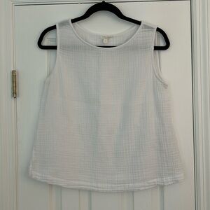 Eileen Fisher Gauzy White Top Size S/P